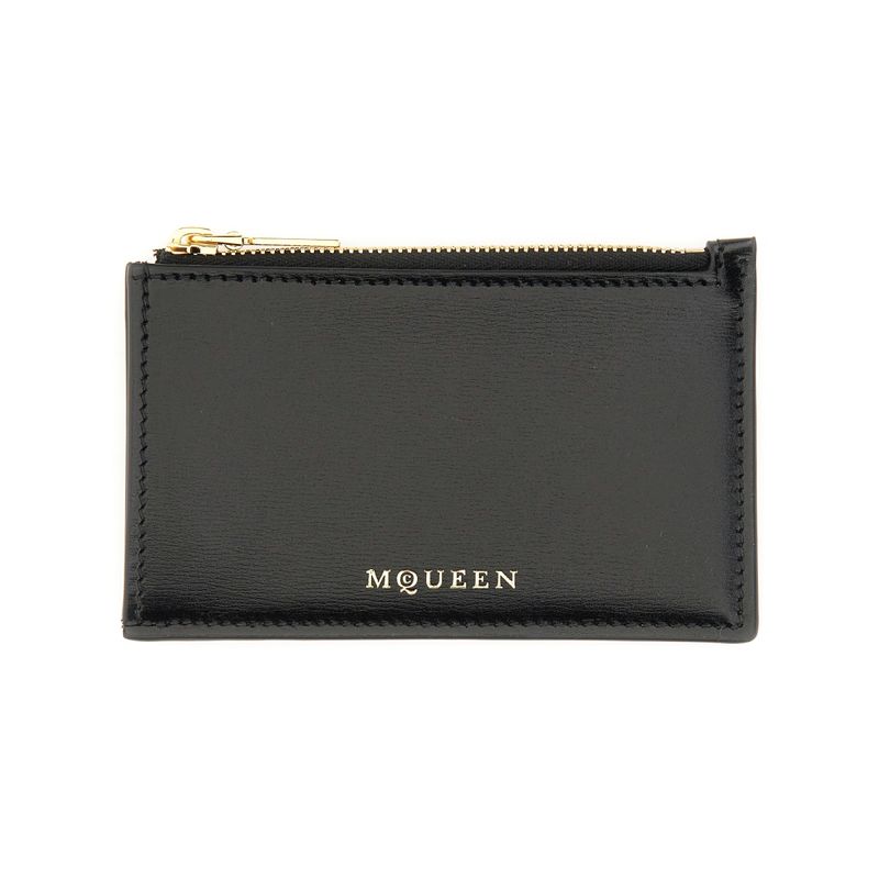 Alexander Mcqueen Women Zippered Card Holder